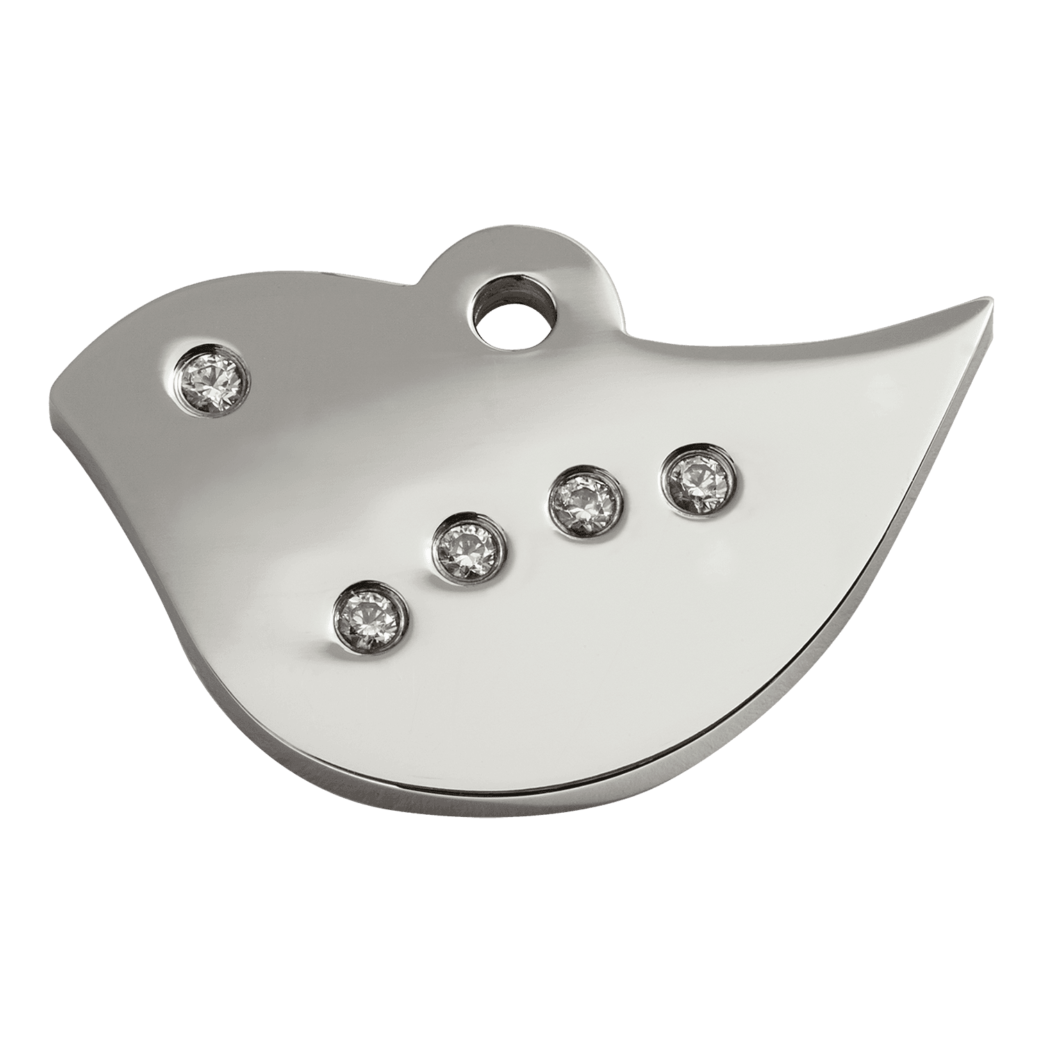  Red Dingo Diamante Engraved Dog Tag Bird