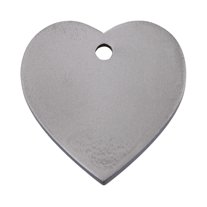  Red Dingo Titanium Engraved Dog Tag Heart