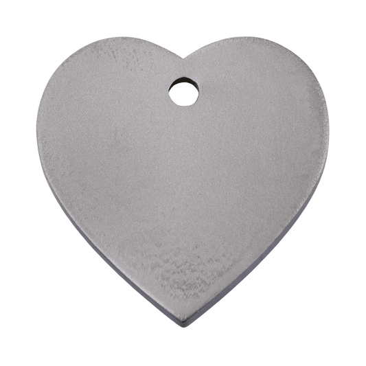 Red Dingo Titanium Engraved Dog Tag Heart