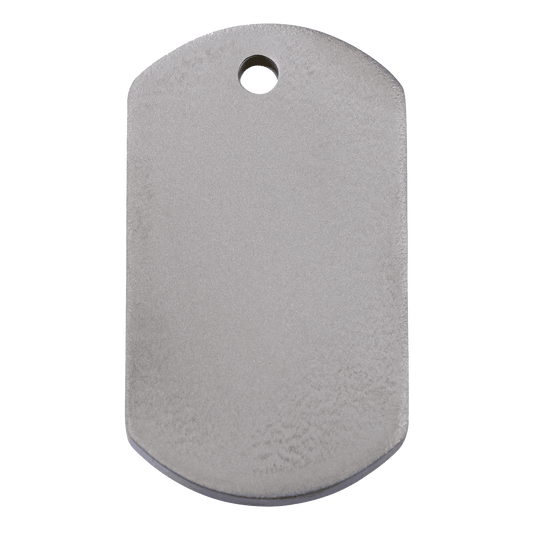  Red Dingo Titanium Engraved Dog Tag Rectangle