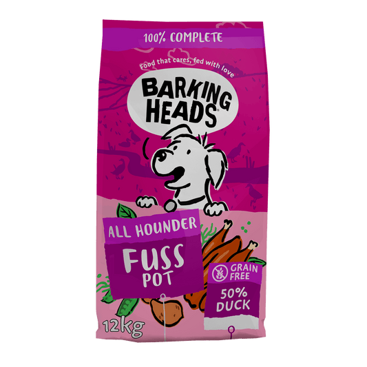  Barking Heads All Hounder Fuss Pot Duck Dry Dog Food