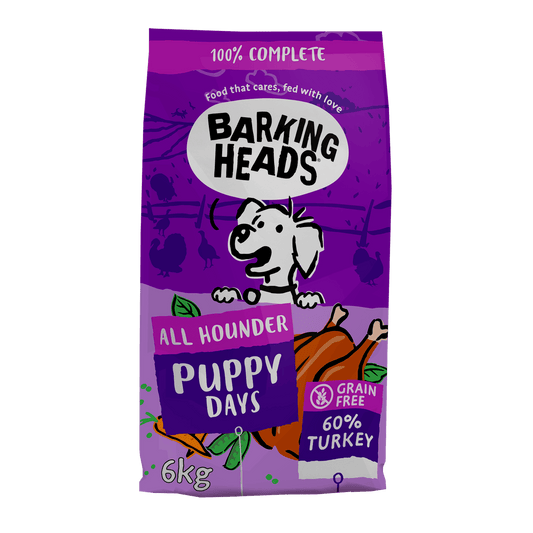  Barking Heads All Hounder Puppy Days Turkey Dry Dog Food