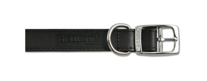  Ancol Heritage Black Leather Collar