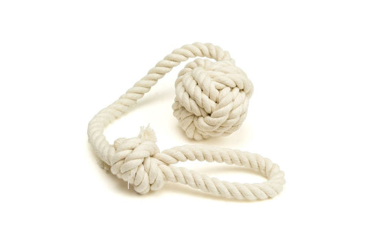  Great&Small Knotted Rope Ball Tug
