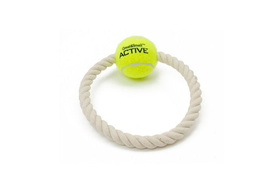  Great&Small Tennis Ball Rope Ring