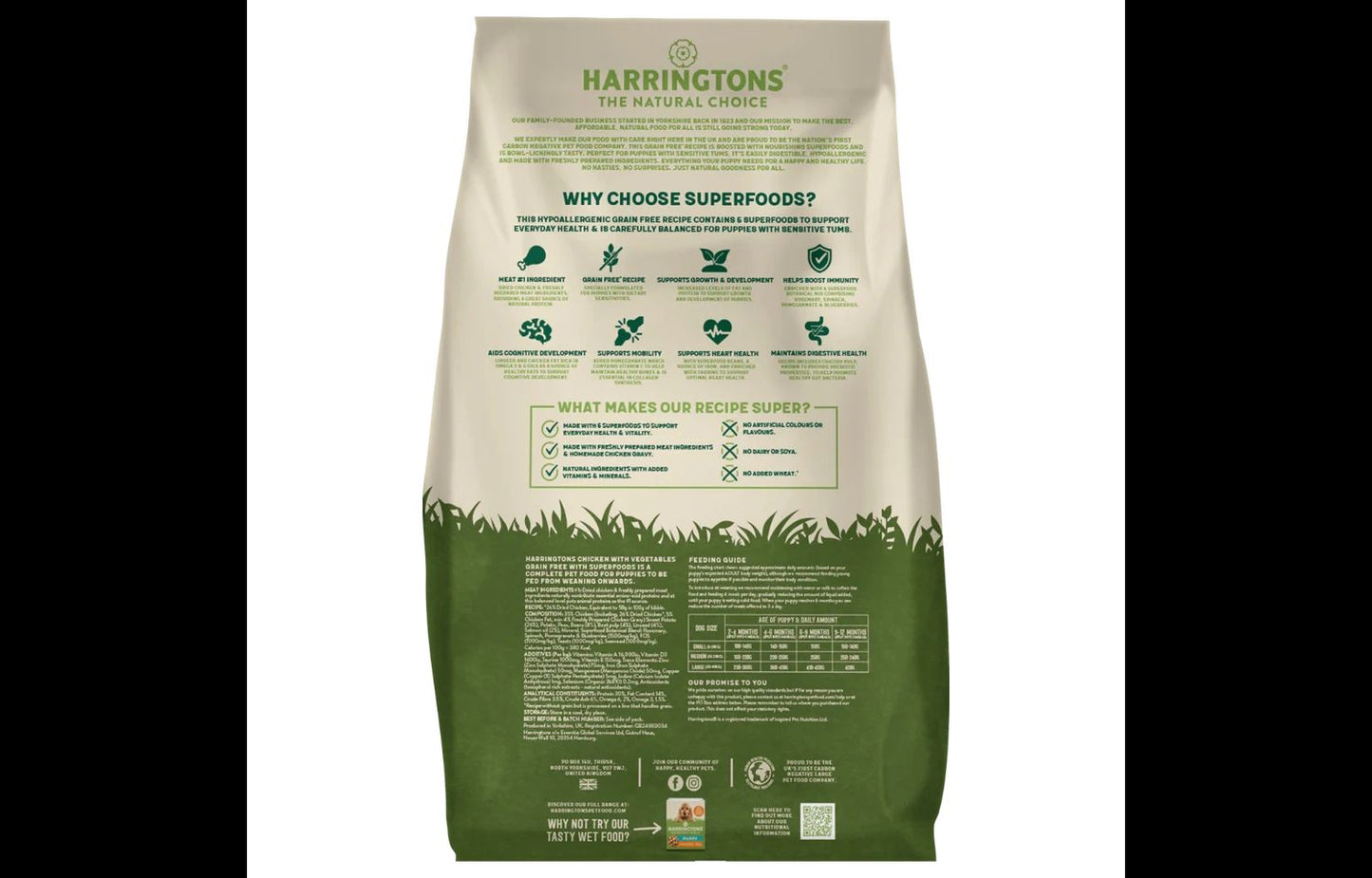  Harringtons Puppy Grain Free Superfoods Chicken & Vegetables