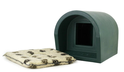  Mr Snugs KatDen Outdoor Cat Kennel/Shelter - Dark Green (Various Options)