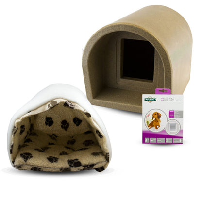  Mr Snugs KatDen Outdoor Cat Kennel/Shelter - Sandstone (Various Options)