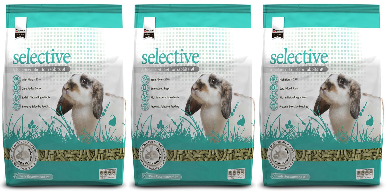  3 X 10kg Supreme Science Selective Aniseed & Fenugreek Rabbit Food Multibuy