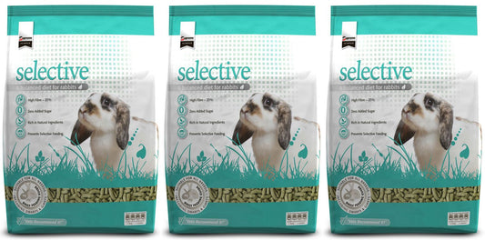 3 X 10kg Supreme Science Selective Aniseed & Fenugreek Rabbit Food Multibuy