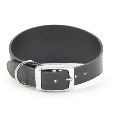  Ancol Heritage Black Leather Greyhound Dog Collar (34-43cm)