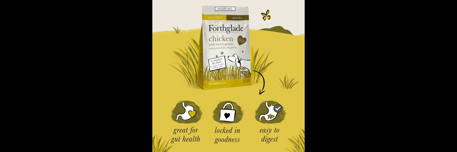  Forthglade Grain Free Cold Pressed Dry Dog Food Chicken