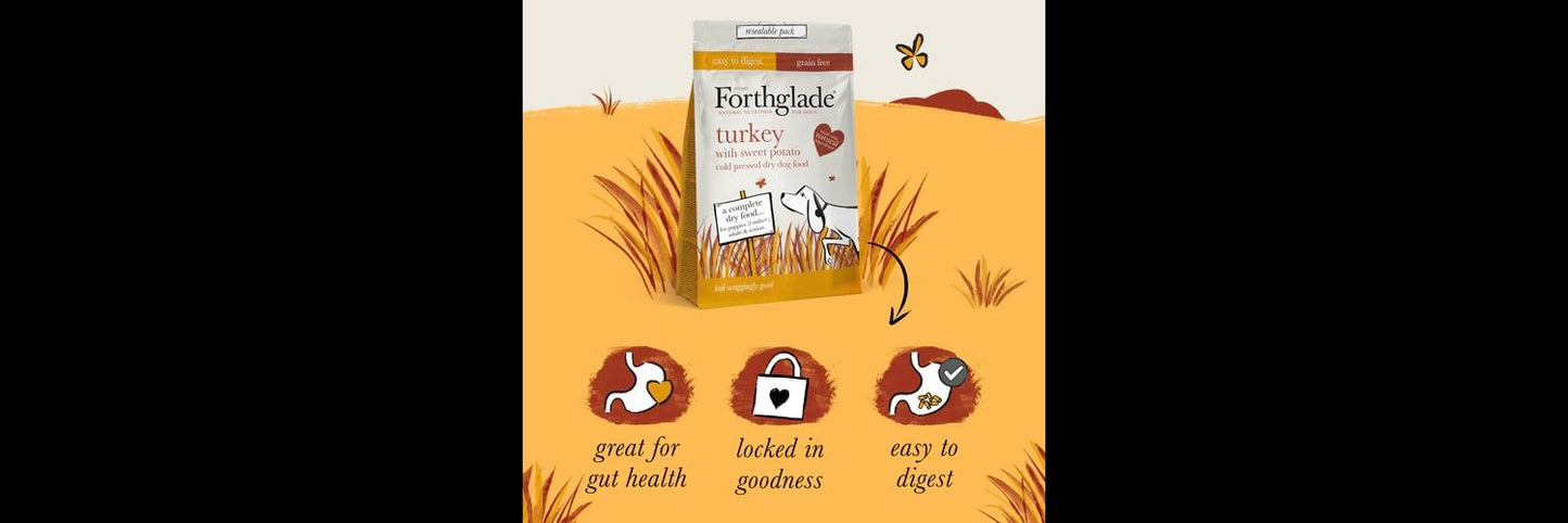  Forthglade Dog Adult Grain Free Cold Pressed Turkey