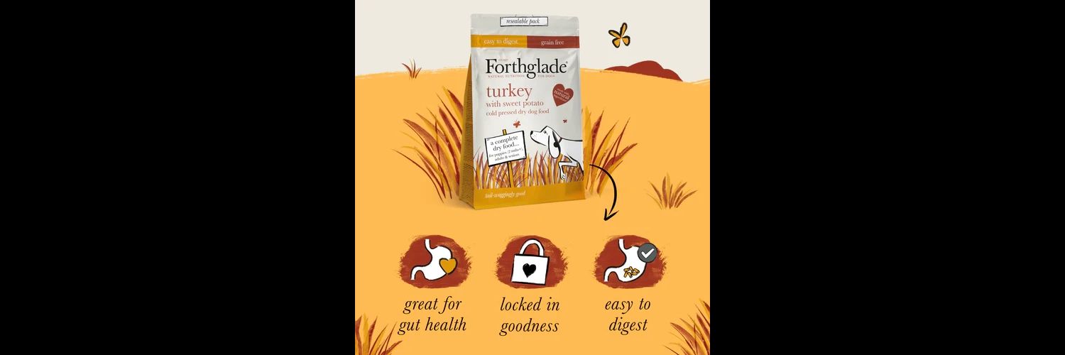  Forthglade Dog Adult Grain Free Cold Pressed Turkey