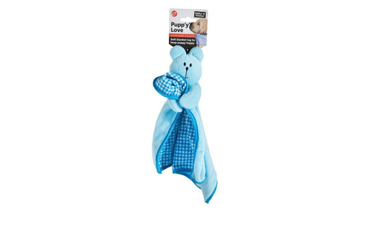  Sharples 'N' Grant Nibble & Squeak Pupp 'Y' Love Blankie In Blue