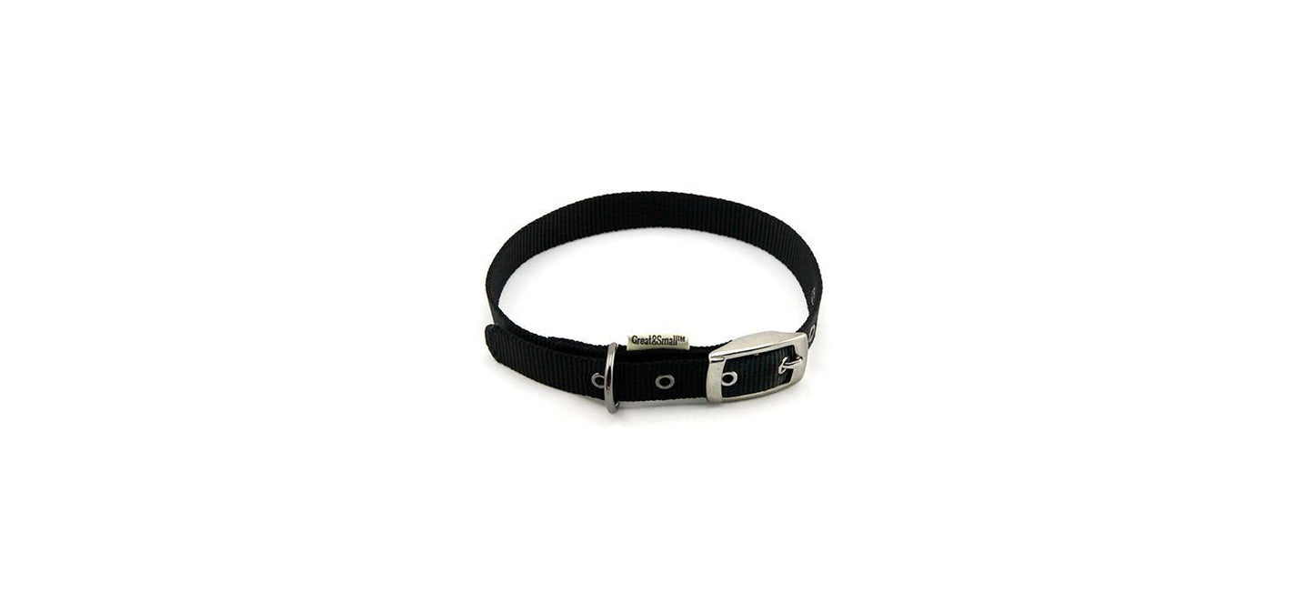  Great&Small Classic Black Buckle Collar