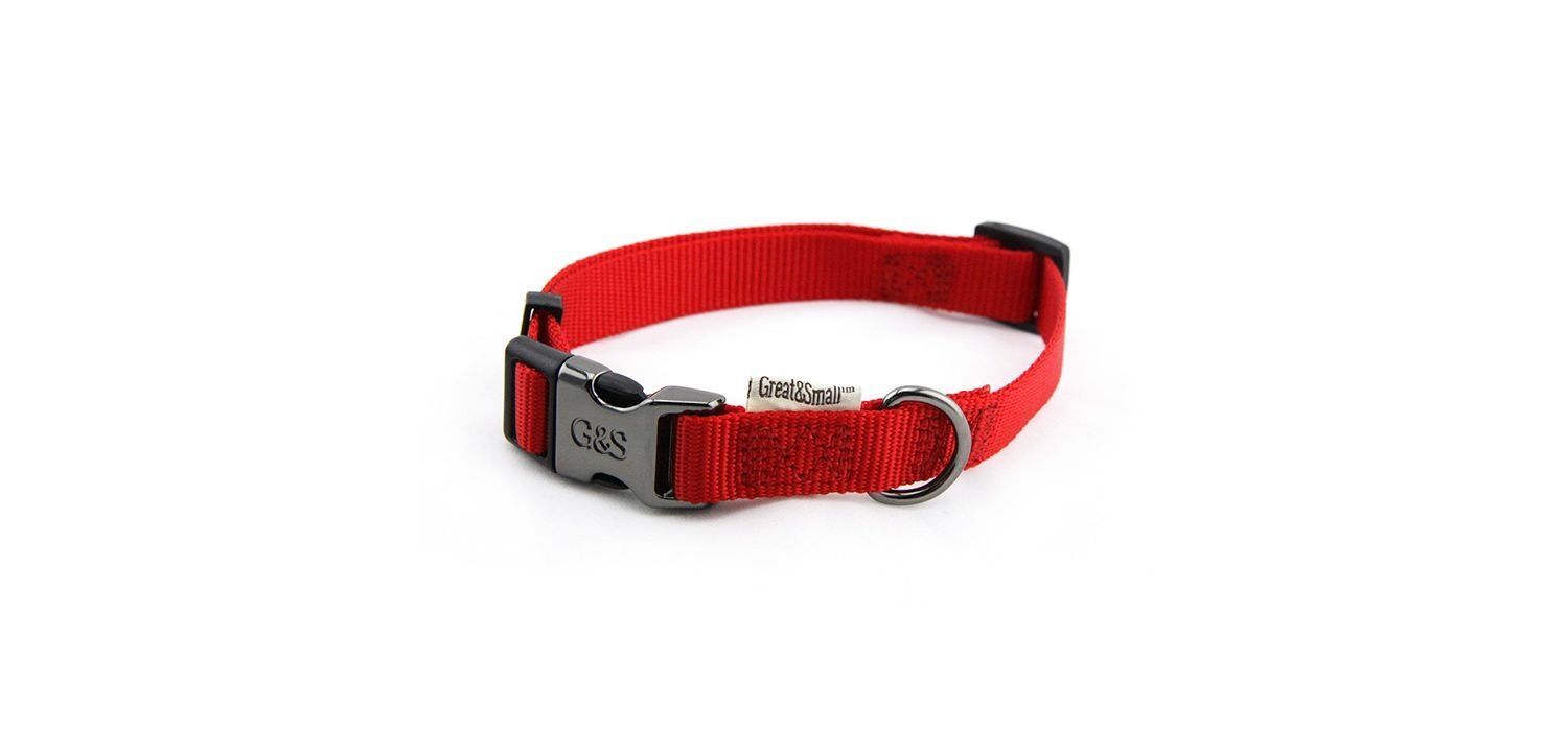  Great&Small Classic Red Plain Collar