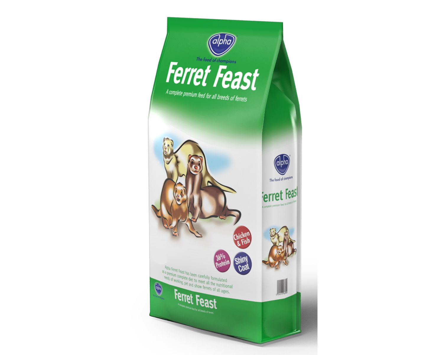  Alpha Ferret Feast Chicken & Fish Premium Complete Diet Ferret Food