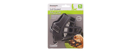  Rosewood Training Soft Basket Dog Muzzle Black
