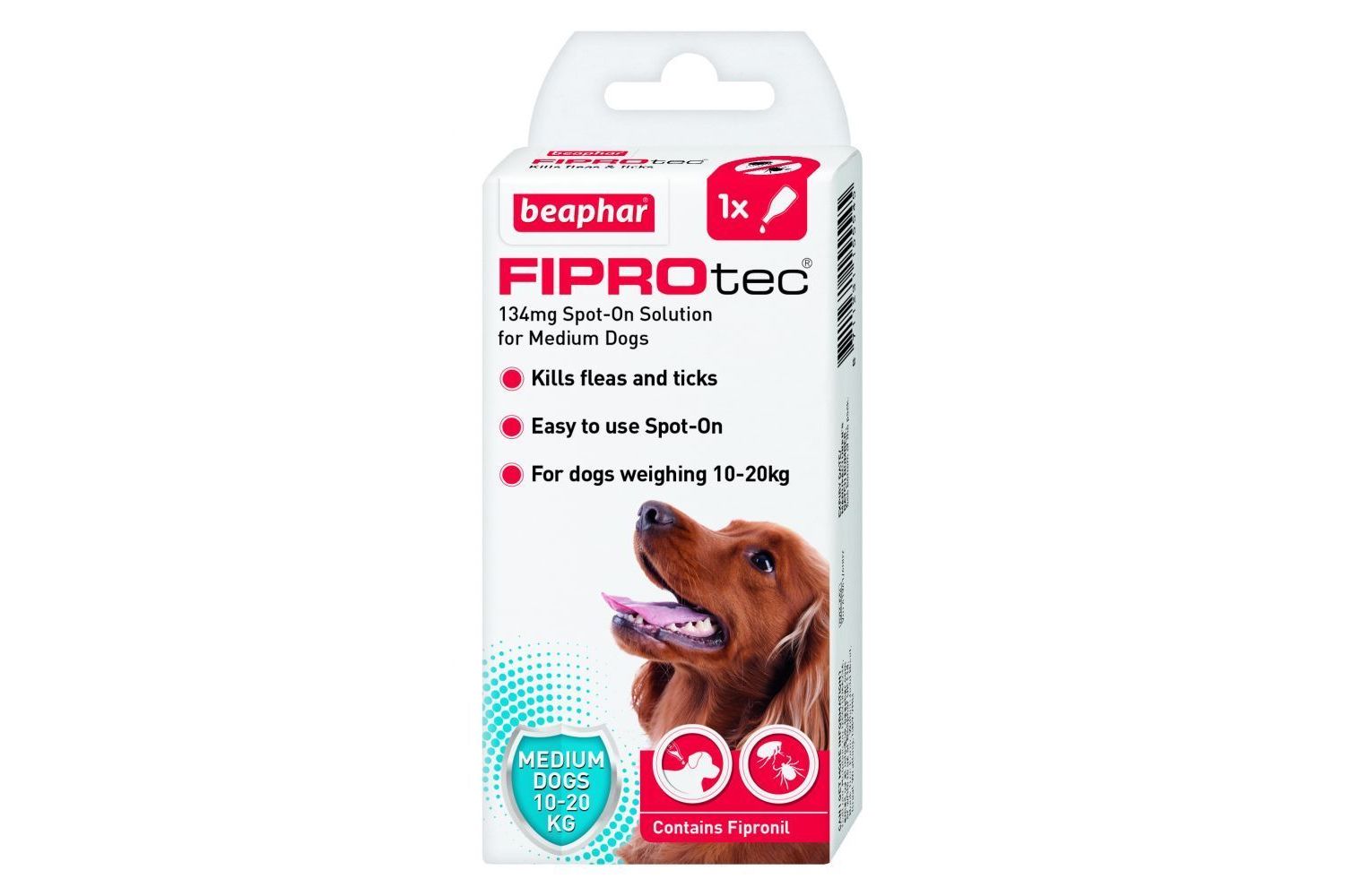  Beaphar FIPROtec Spot-On For Medium Dogs 1 Pipette