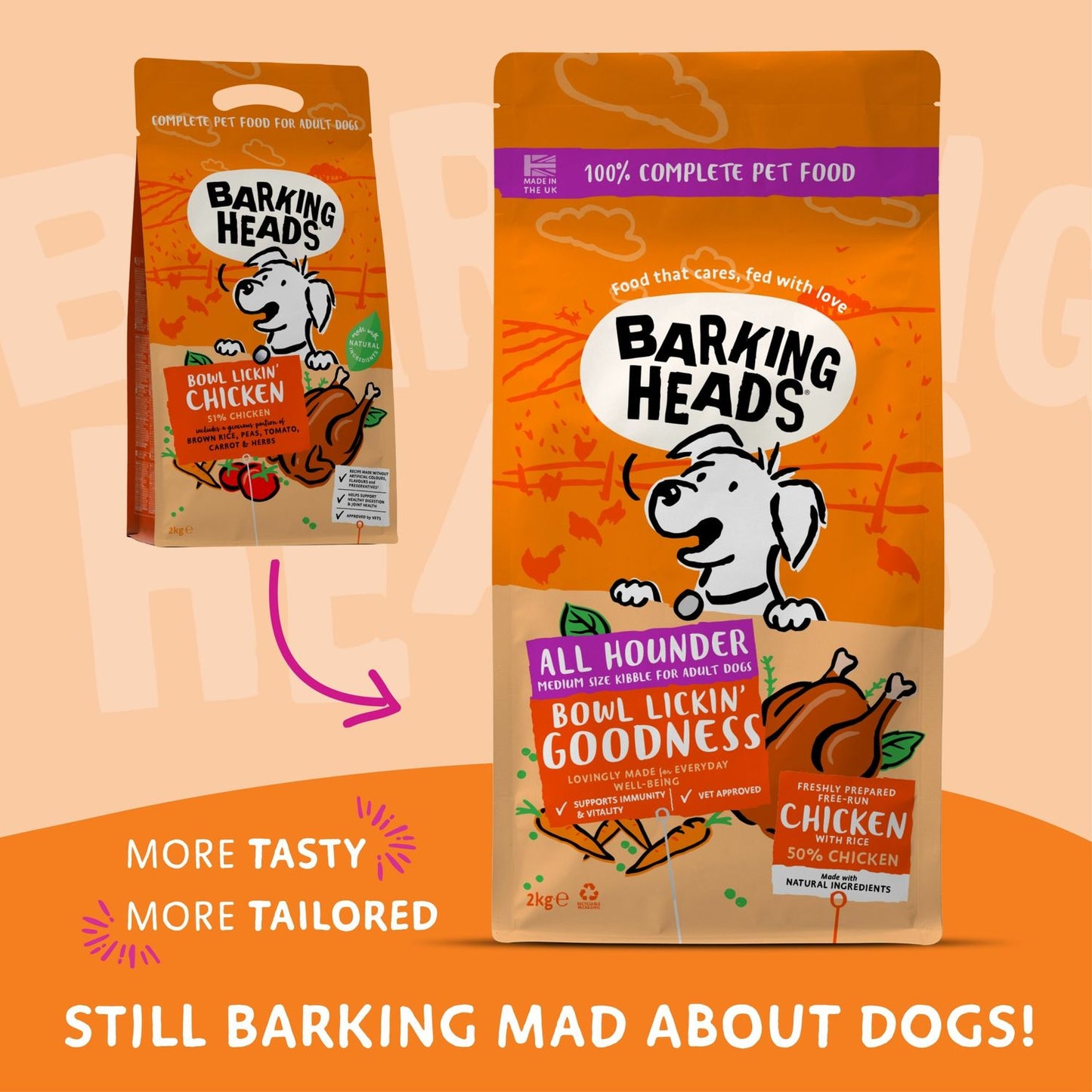  Barking Heads All Hounder Bowl Lickin' Goodness Chicken Dry Dog Food