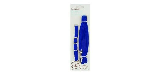  Great&Small Puppy Blue Collar & Lead Set