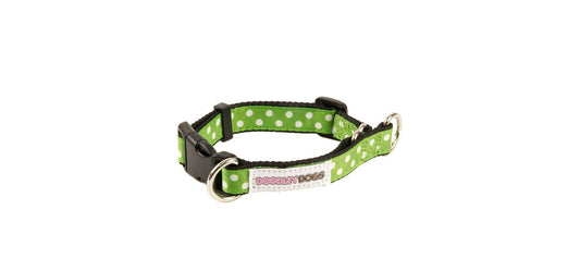  Great&Small Doodley Dogs Green Ribbon Collar