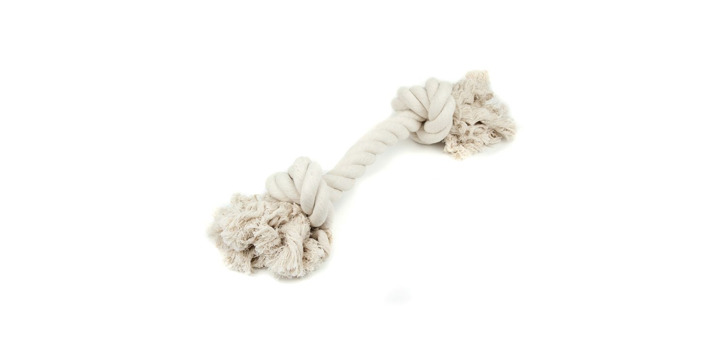  Great&Small Cotton Rope Bone 2 Knots