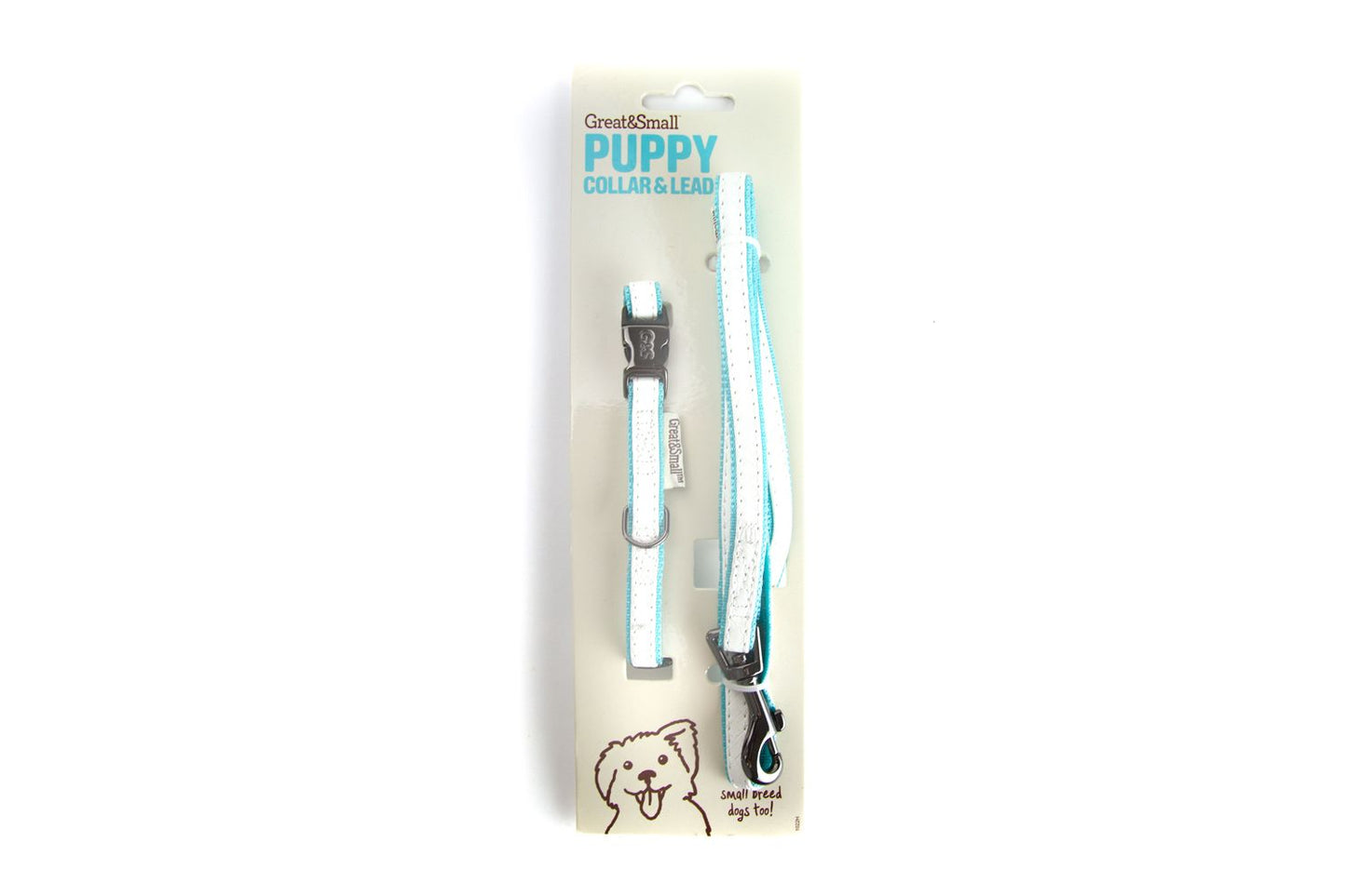  Great&Small Blue Tiffany Puppy Collar & Lead