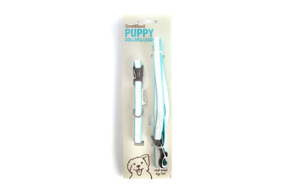  Great&Small Blue Tiffany Puppy Collar & Lead