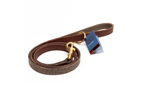  Great&Small Hawkhurst Leather Lead Tweed