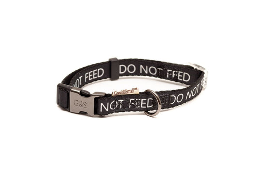  Great&Small Classic Do Not Feed Black Collar