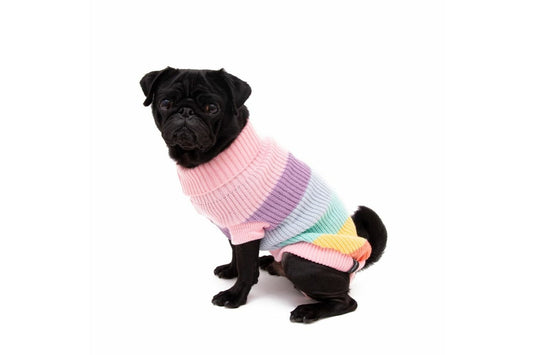  Great&Small Penrose Knitted Sweater Pastel Rainbow