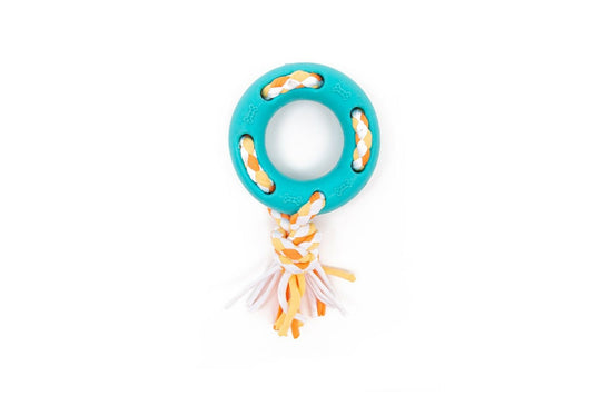  Great&Small Little&Lively TPR Ring & Internal Jersey Rope Toy