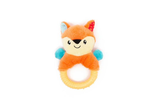  Great&Small Little&Lively Soft Fox & TPR Ring Toy 12cm