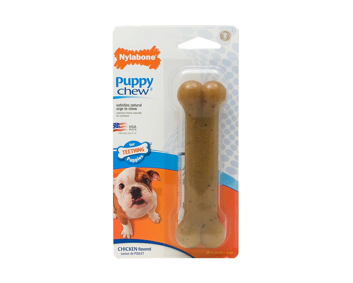  Nylabone Flexible Puppy Chew Wolf Chicken