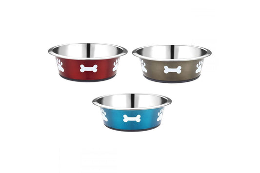  Classic Posh Paws Stainless Steel Dog Dish 1600ml