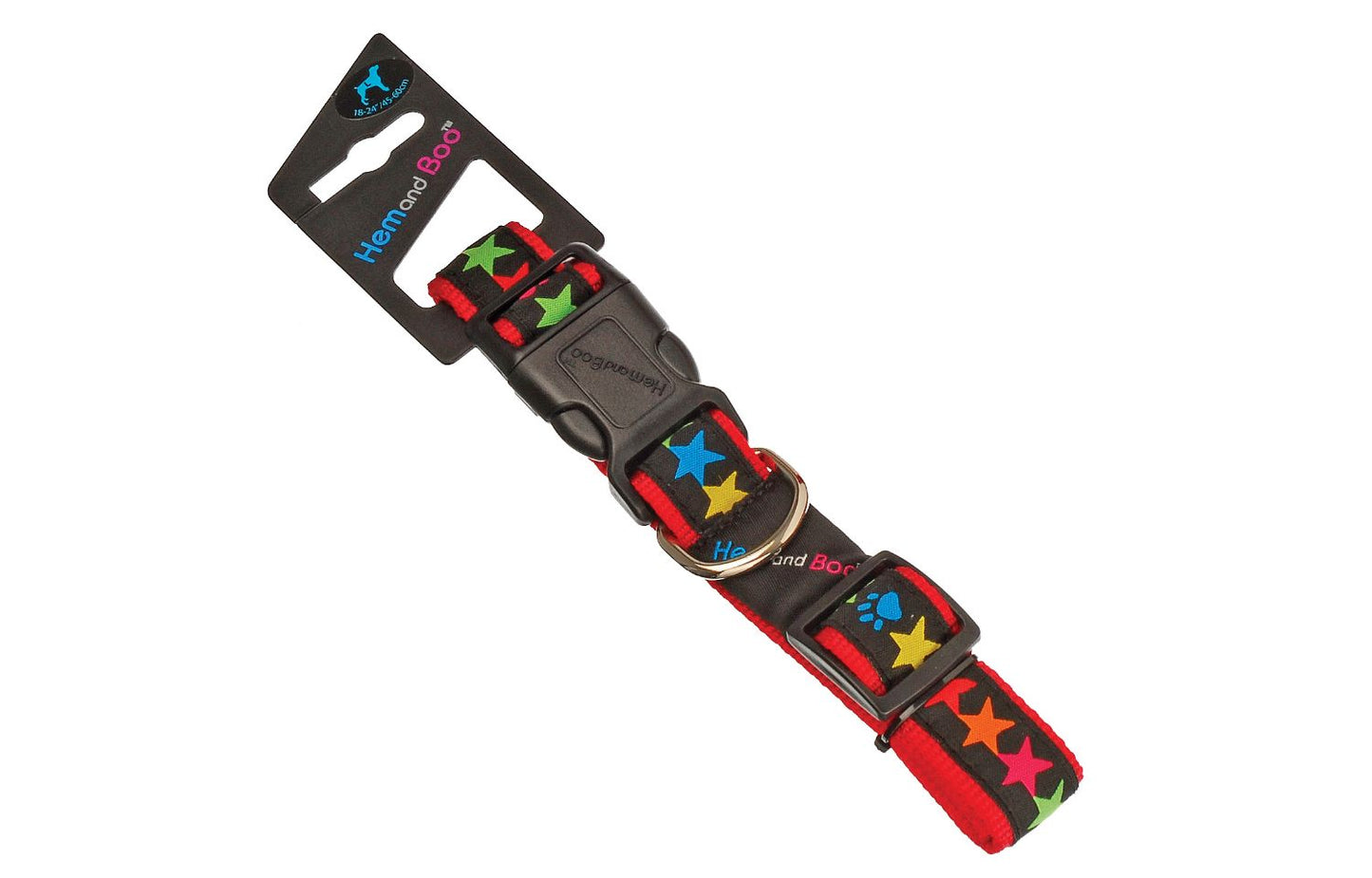  Hem & Boo Adjustable Black Star Collar