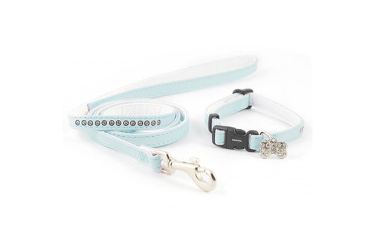  Ancol Jewelled Blue Puppy Collar & Lead Set