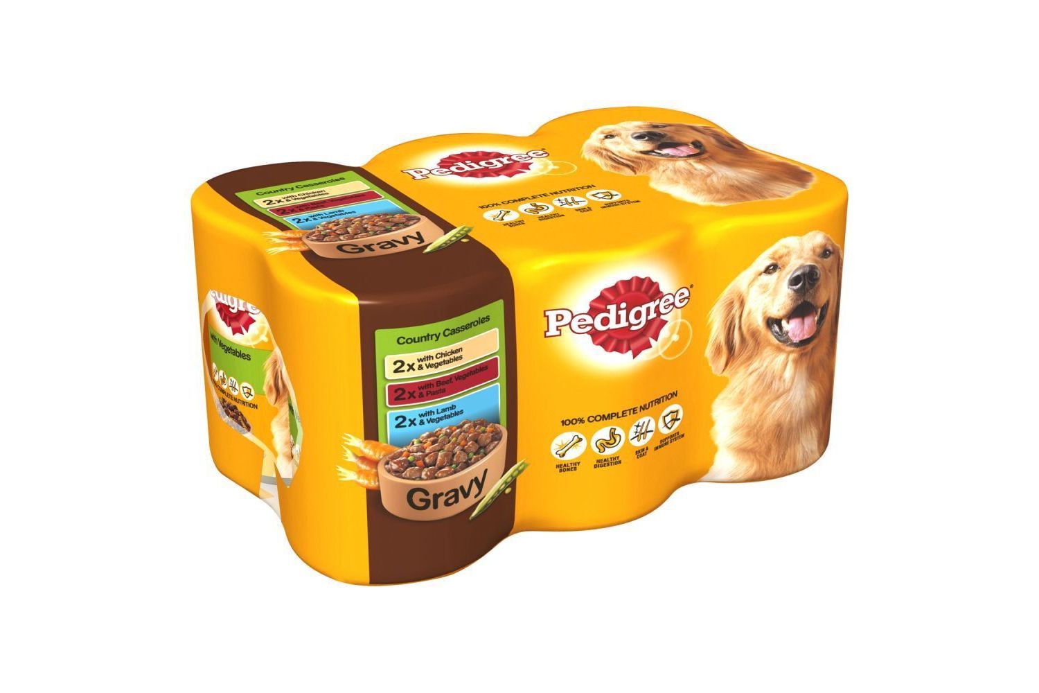  Pedigree Country Casseroles In Gravy 6 X 400g