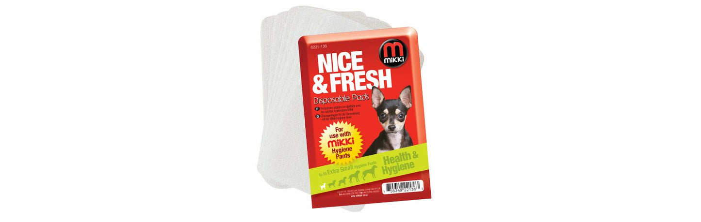  Mikki Nice & Fresh Disposable Pads - Large/X Large (10 Pack)