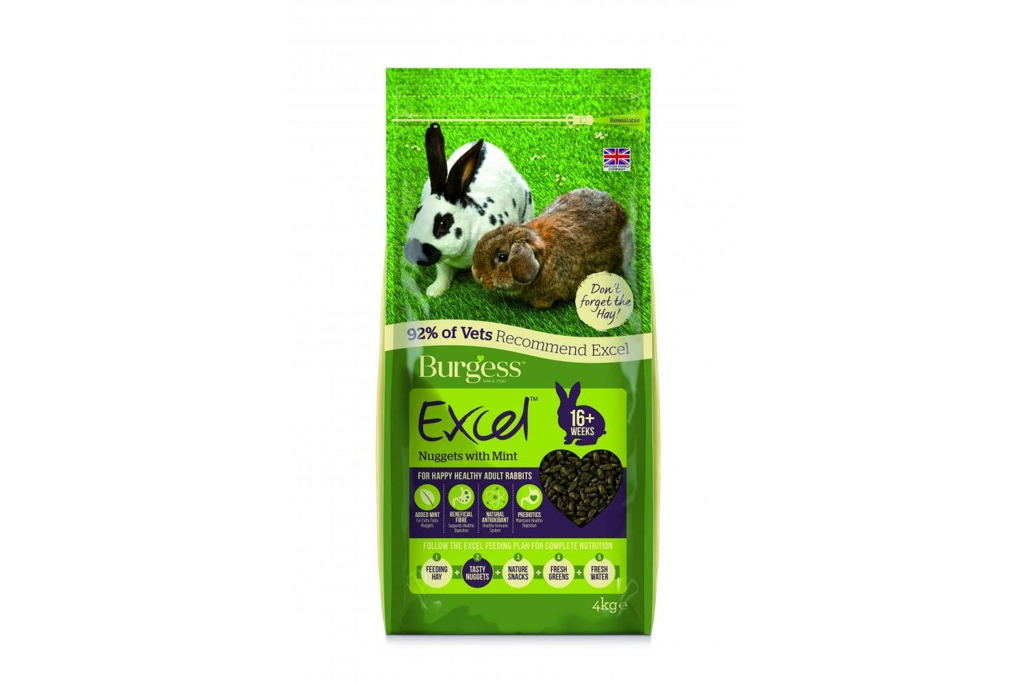  Burgess Excel Adult Rabbit Nuggets With Mint