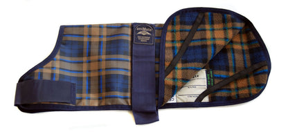  AniMate Waterproof Camel Watch Tartan Fur Lined Dog Coat