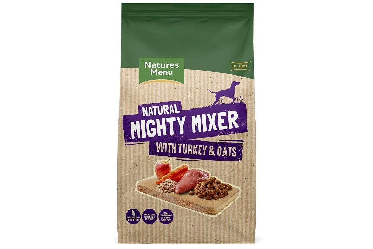  Natures Menu Turkey & Oats Mighty Mixer Biscuits For Dogs