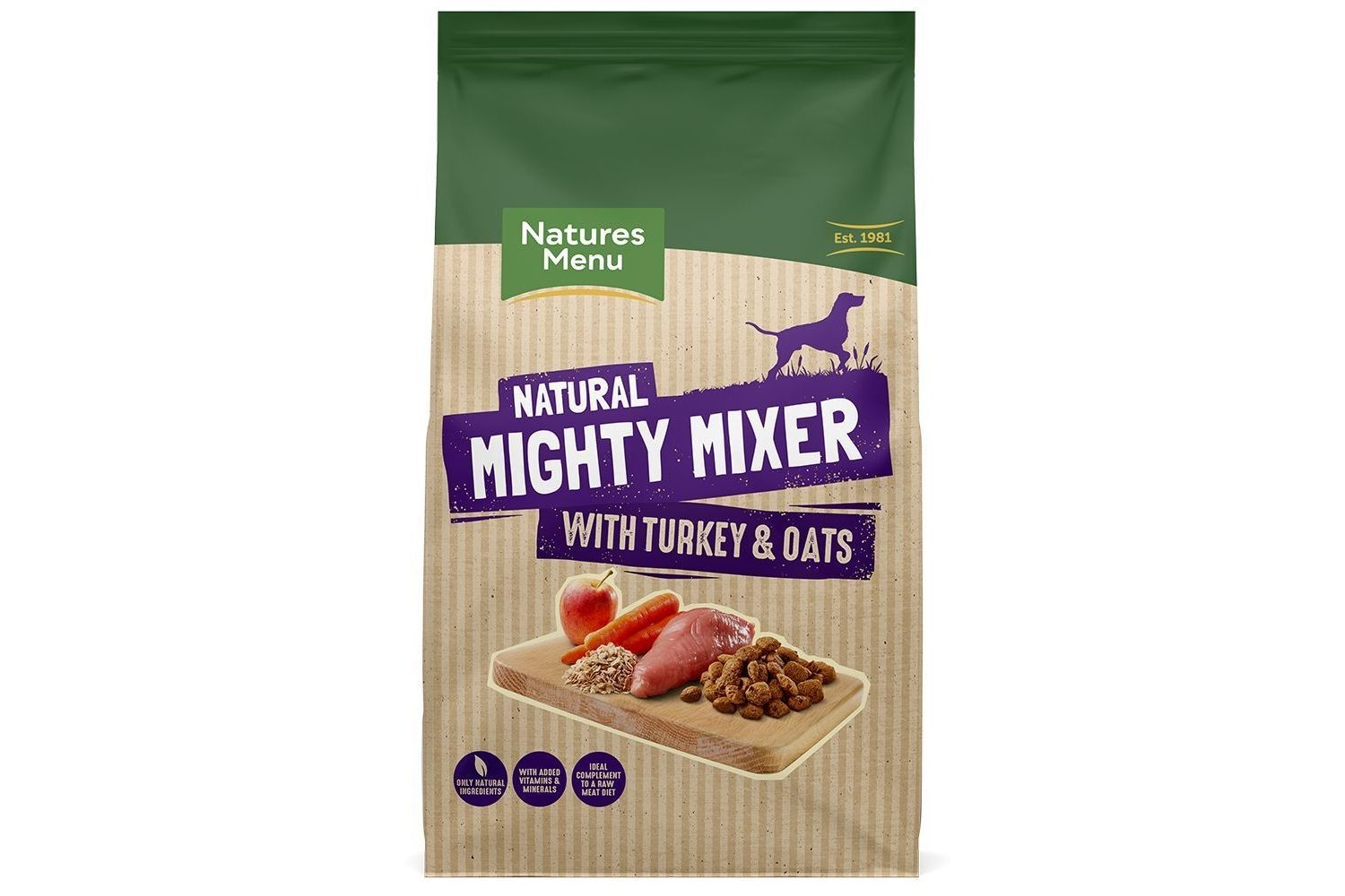  Natures Menu Turkey & Oats Mighty Mixer Biscuits For Dogs