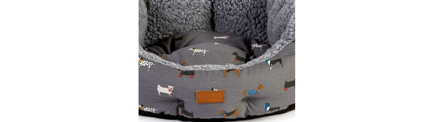  FatFace Marching Dogs Deluxe Slumber Dog Bed