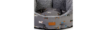  FatFace Marching Dogs Deluxe Slumber Dog Bed