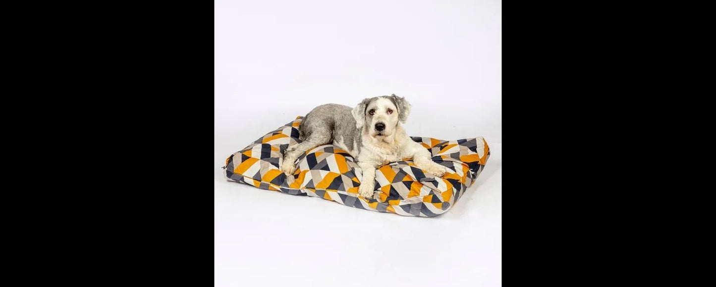  Danish Design Retreat Eco-Wellness Geometric Memory Foam Dog Bed