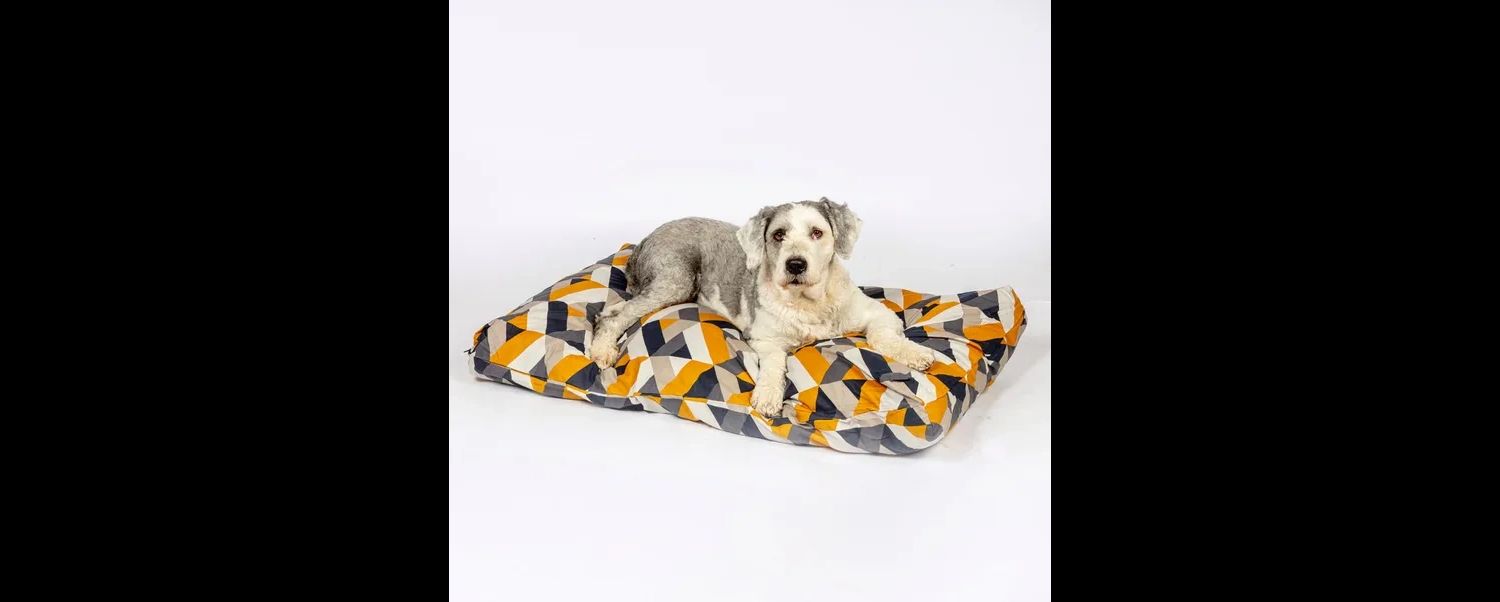  Danish Design Retreat Eco-Wellness Geometric Memory Foam Dog Bed
