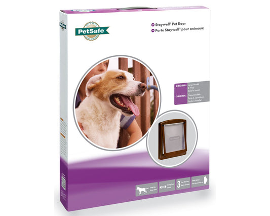  Staywell Original 2 Way Pet Door Brown